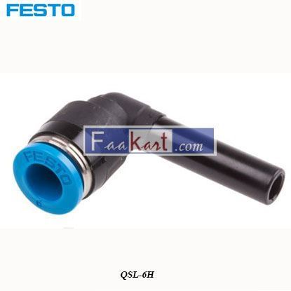 Picture of QSL-6H  Festo Tube-to-Tube Pneumatic Elbow Fitting