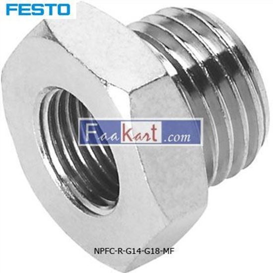 Picture of NPFC-R-G14-G18-MF   FESTOPneumatic Straight Threaded Adapter