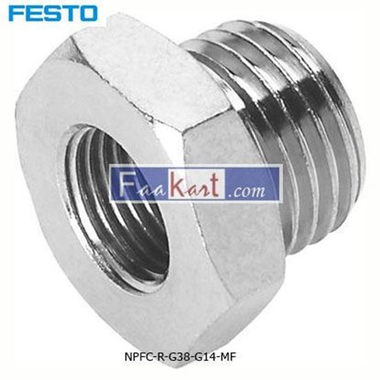 Picture of NPFC-R-G38-G14-MF FESTO  Pneumatic Straight Threaded Adapter