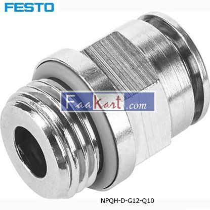 Picture of NPQH-D-G12-Q10  Festo Threaded-to-Tube Pneumatic Fitting
