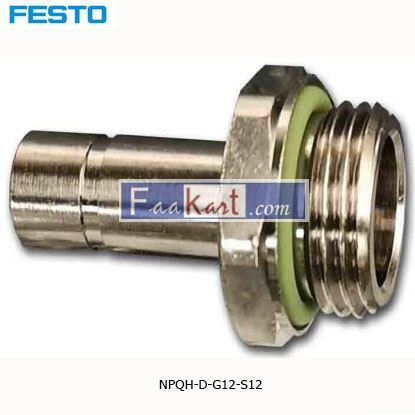 Picture of NPQH-D-G12-S12 Festo Threaded-to-Tube Pneumatic Fitting