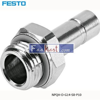 Picture of NPQH-D-G14-S8-P10  Festo Threaded-to-Tube Pneumatic Fitting
