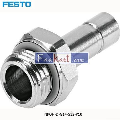Picture of NPQH-D-G14-S12-P10  Festo Threaded-to-Tube Pneumatic Fitting