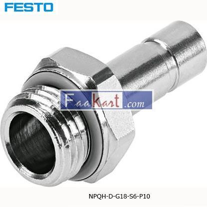 Picture of NPQH-D-G18-S6-P10  Festo Threaded-to-Tube Pneumatic Fitting