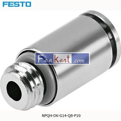 Picture of NPQH-DK-G14-Q8-P10  Festo Threaded-to-Tube Pneumatic Fitting