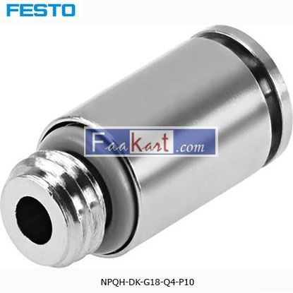 Picture of NPQH-DK-G18-Q4-P10 Festo Threaded-to-Tube Pneumatic Fitting