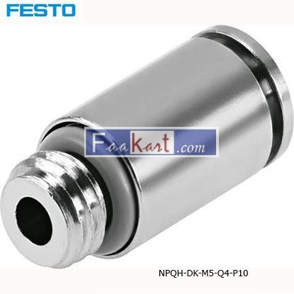 Picture of NPQH-DK-M5-Q4-P10  Festo Threaded-to-Tube Pneumatic Fitting