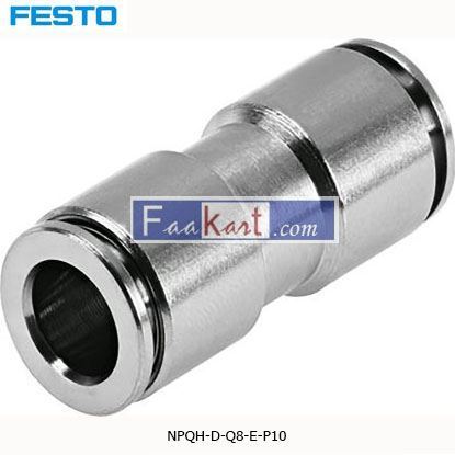 Picture of NPQH-D-Q8-E-P10  Festo NPQH Pneumatic Straight Tube-to-Tube Adapter