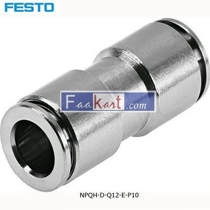 Picture of NPQH-D-Q12-E-P10  Festo NPQH Pneumatic Straight Tube-to-Tube Adapter