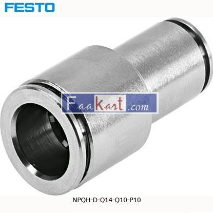 Picture of NPQH-D-Q14-Q10-P10  Festo NPQH Pneumatic Straight Tube-to-Tube Adapter