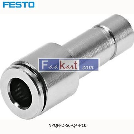 Picture of NPQH-D-S6-Q4-P10  Festo NPQH Pneumatic Straight Tube-to-Tube Adapter