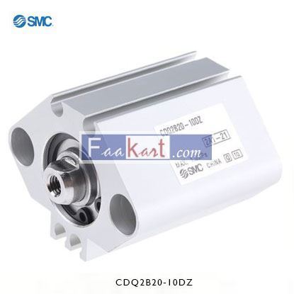 Picture of CDQ2B20-10DZ   SMC Pneumatic Compact Cylinder 20mm Bore, 10mm Stroke, CQ2 Series, Double Acting