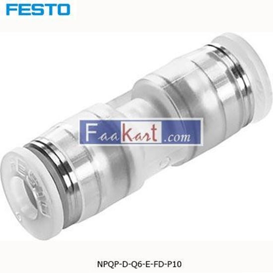 Picture of NPQP-D-Q6-E-FD-P10  FESTO Tube-to-Tube Adapter