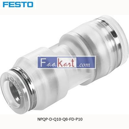Picture of NPQP-D-Q10-Q8-FD-P10  FESTO Tube-to-Tube Adapter