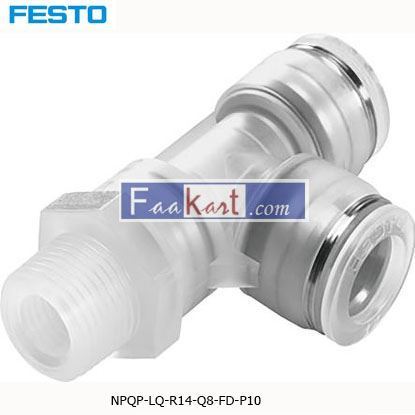 Picture of NPQP-LQ-R14-Q8-FD-P10  FESTO Tube Tee Connector