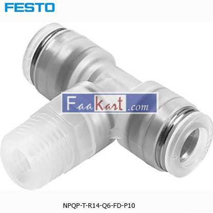 Picture of NPQP-T-R14-Q6-FD-P10  FESTO Tube Tee Connector
