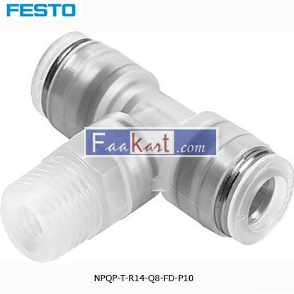 Picture of NPQP-T-R14-Q8-FD-P10  FESTO Tube Tee Connector