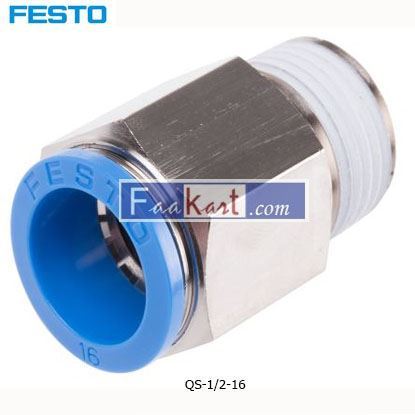 Picture of QS-1 2-16  FESTO Tube Pneumatic Fitting