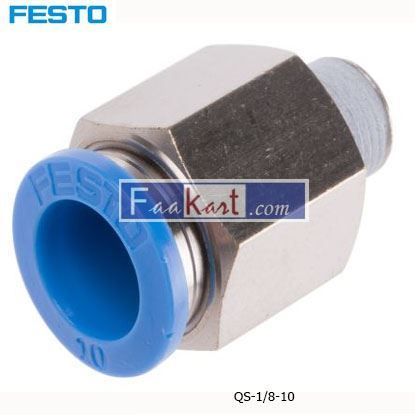 Picture of QS-1 8-10  FESTO Tube Pneumatic Fitting