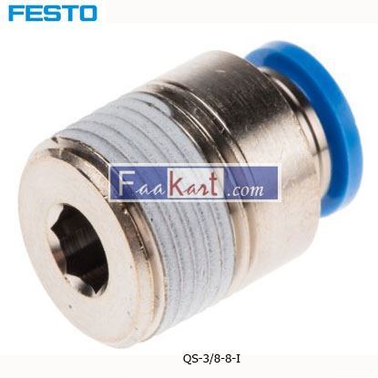 Picture of QS-3 8-8-I  FESTO Tube Pneumatic Fitting