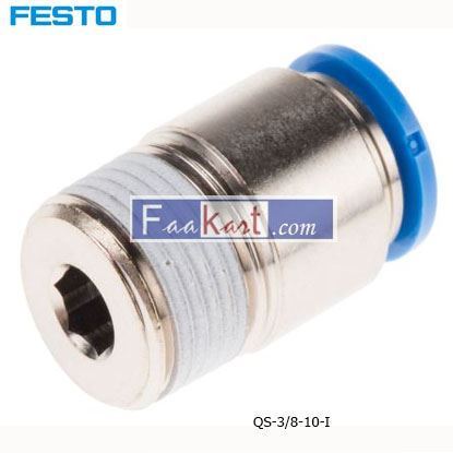 Picture of QS-3 8-10-I  FESTO Tube Pneumatic Fitting