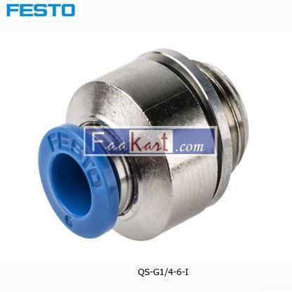 Picture of QS-G1 4-6-I  FESTO Tube Pneumatic Fitting
