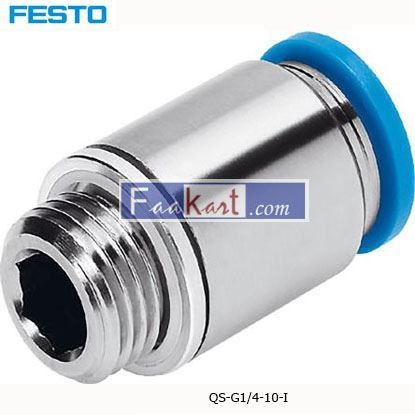 Picture of QS-G1 4-10-I  FESTO Tube Pneumatic Fitting
