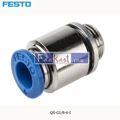 Picture of QS-G1 8-6-I  FESTO Tube Pneumatic Fitting