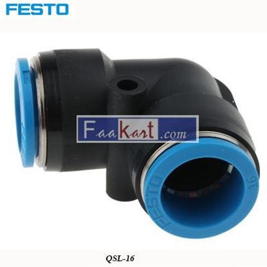 Picture of QSL-16  FESTO Tube Pneumatic Elbow Fitting