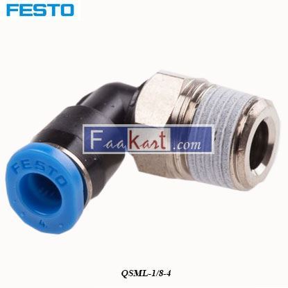 Picture of QSML-18-4  FESTO Tube Pneumatic Elbow Fitting