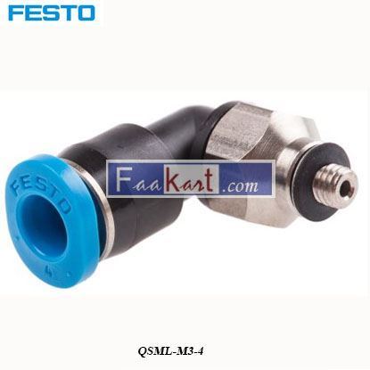 Picture of QSML-M3-4  FESTO Tube Pneumatic Elbow Fitting