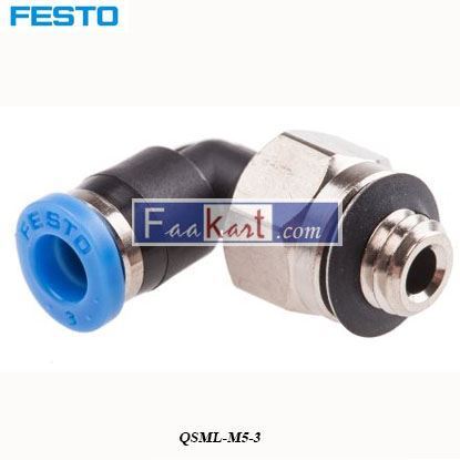 Picture of QSML-M5-3  FESTO Tube Pneumatic Elbow Fitting