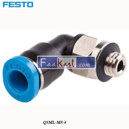 Picture of QSML-M5-4  FESTO Tube Pneumatic Elbow Fitting