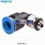 Picture of QSML-M5-6 FESTO Tube Pneumatic Elbow Fitting