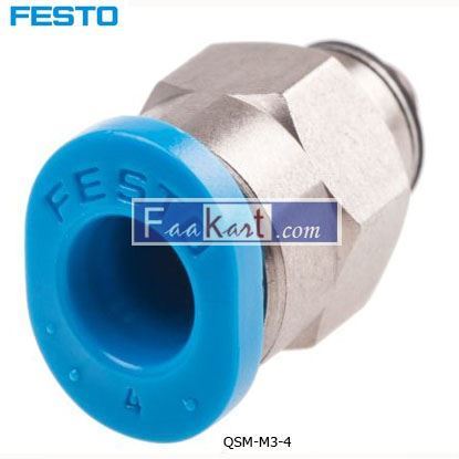 Picture of QSM-M3-4  FESTO Tube Pneumatic Fitting