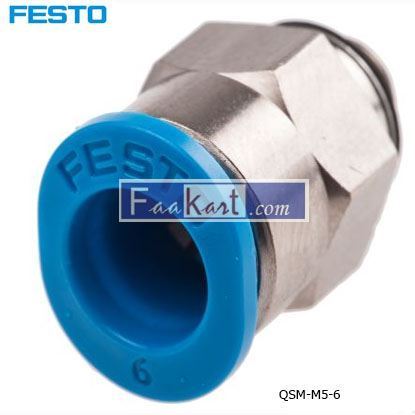 Picture of QSM-M5-6  FESTO Tube Pneumatic Fitting  153306
