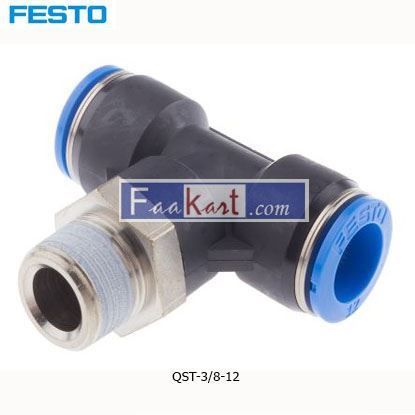 Picture of QST-3 8-12  FESTO Tube Tee Connector