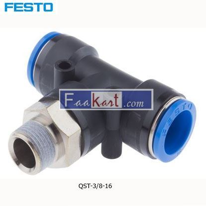 Picture of QST-3 8-16  FESTO Tube Tee Connector