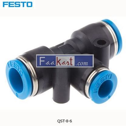 Picture of QST-8-6  FESTO Tube Tee Connector