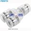 Picture of NPQP-Y-Q4-E-FD-P10Festo NPQP Pneumatic Y Tube-to-Tube Adapter