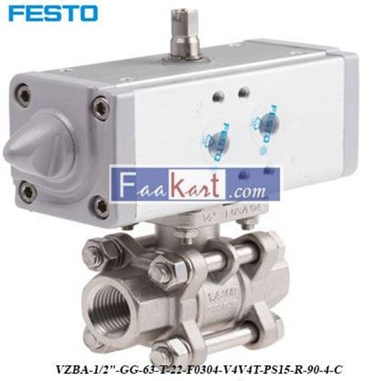 Picture of VZBA-12-GG-63-T-22-F0304-V4V4T-PS15-R-90-4-C FESTO  Ball Valve