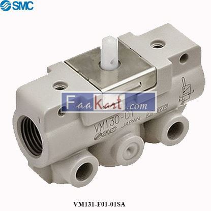 Picture of VM131-F01-01SA SMC Roller Lever Pneumatic Manual Control Valve VM100 Series