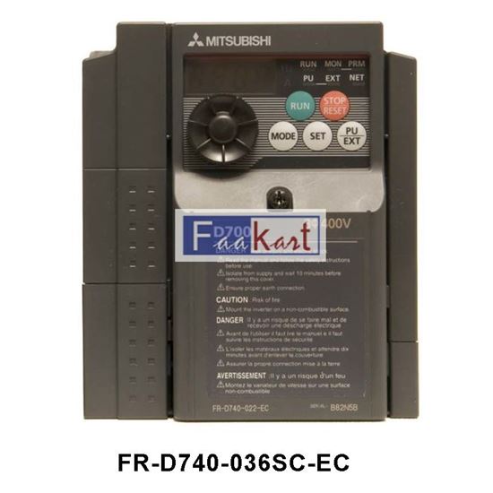 Picture of FR-D740-036SC-EC-Mitsubishi FR-D740 Inverter Drive, 3-Phase In