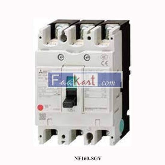 Picture of MITSUBISHI breaker, Model# NF160-SGV, 3P 50/60Hz, 160A