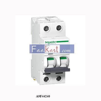 Picture of A9F44240 Schneider Circuit Breaker 2 pole 40 Amps