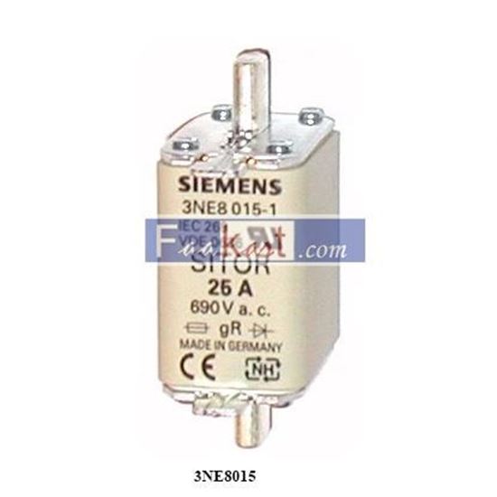 Picture of 3NE8015 SIEMENS SITOR FUSE LINKS 25A 690VAC SIZE 00