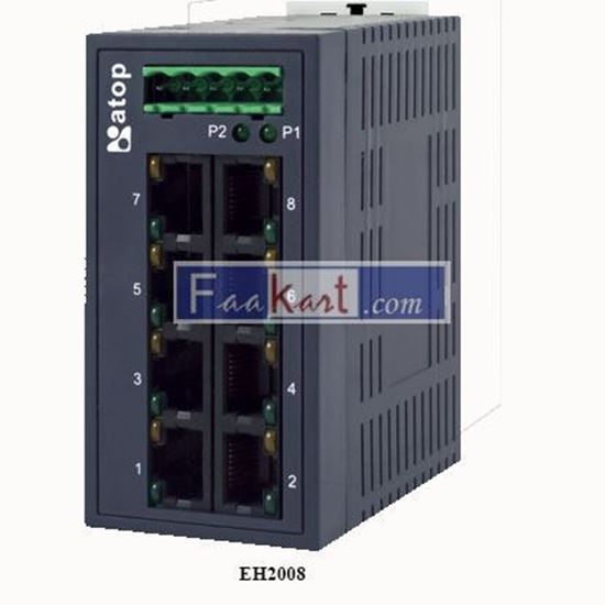 Picture of EH2008 Industrial 8-Port Unmanaged Switch Plastic Housing