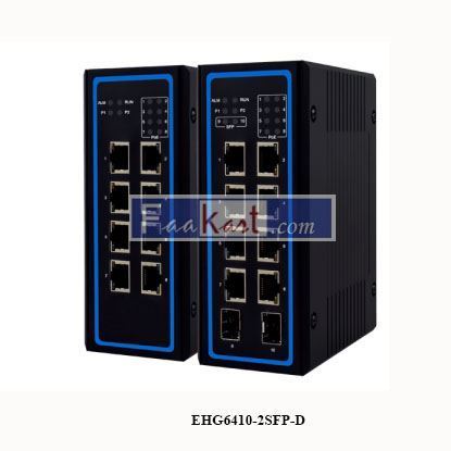 Picture of EHG6410-2SFP-D Industrial 10-port unmanaged 24V PoE Gigabit Switch