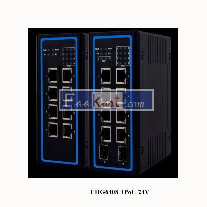 Picture of EHG6408-4PoE-24V Industrial 8-port unmanaged 24V PoE Gigabit Switch