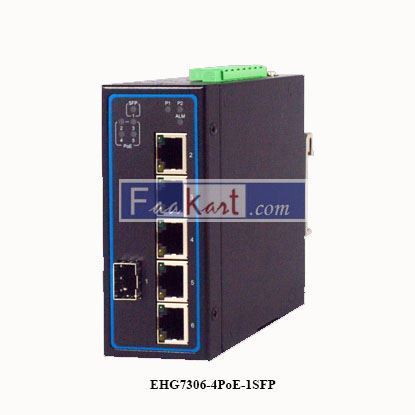 Picture of EHG7306-4PoE-1SFP Industrial 6-Port Unmanaged Gigabit Switch